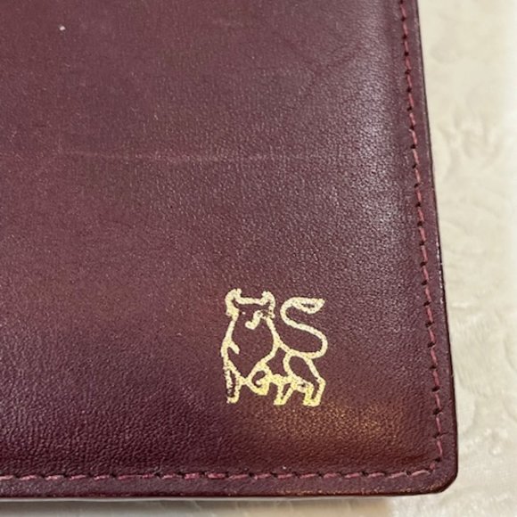 Warden-Brooks, Ltd Leather Burgundy Note Pad Small Book Cover Binder 6.5"x7" - Picture 6 of 15